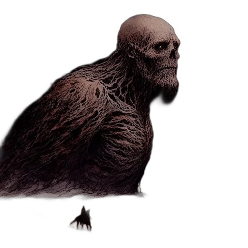 creature, animal, hair, mask, concept art, fantasy art, photorealistic, 3d render transparent PNG cut-out