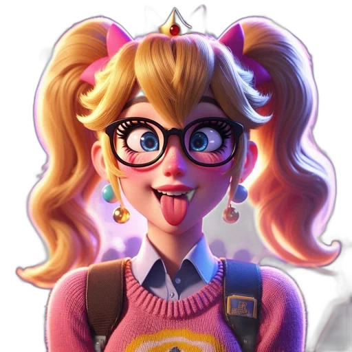 staff, face, cartoon, anime, concept art, 3d render, animated, character transparent PNG cut-out
