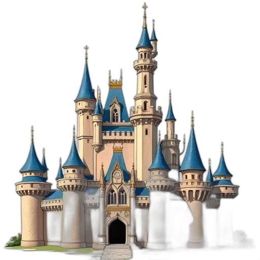 building, crown, 3d render, concept art, photorealistic, fantasy art, detailed, illustration transparent PNG cut-out