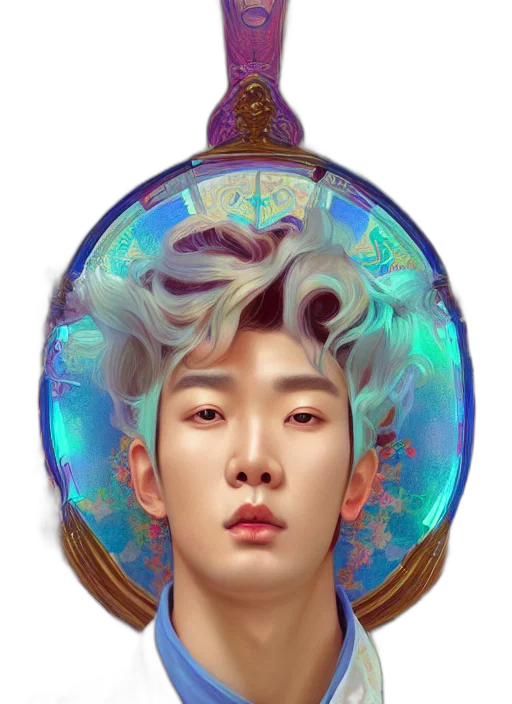crown, face, fantasy art, photorealistic transparent PNG cut-out