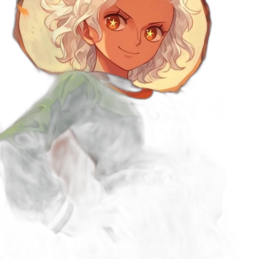 crown, face, mask, hair, watercolor, fantasy art, anime, concept art transparent PNG cut-out
