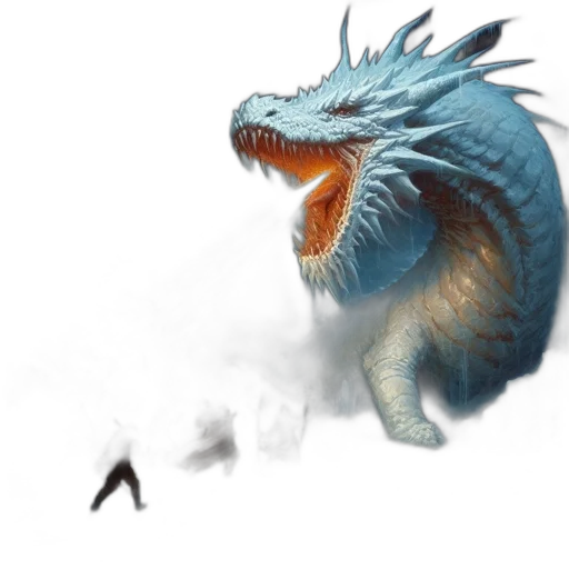 dragon, creature, animal, staff, concept art, fantasy art, photorealistic, pixel art transparent PNG cut-out