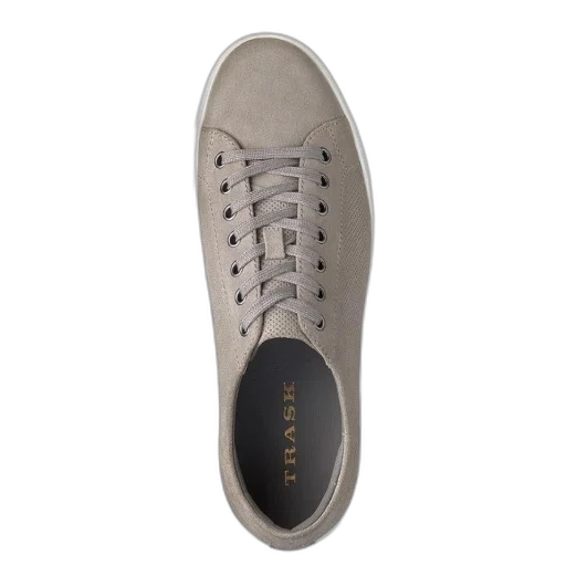 shoes, grey, sneaker, brand, name, trask, tongue, viewed transparent PNG cut-out