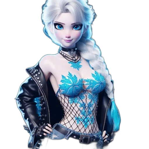 concept art, fantasy art, 3d render, cartoon, blue, woman, crowd, wearing transparent PNG cut-out