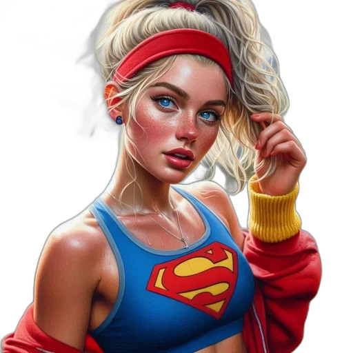 face, jewelry, comic book art, fantasy art, photorealistic, concept art, neon, colorful transparent PNG cut-out