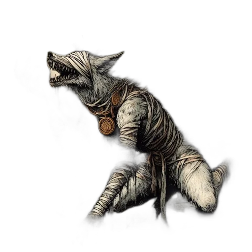 creature, animal, dragon, staff, concept art, fantasy art, watercolor, 3d render transparent PNG cut-out