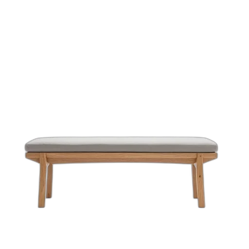 furniture, 3d render, earth tones, modern, minimalist, wooden, bench, plain transparent PNG cut-out