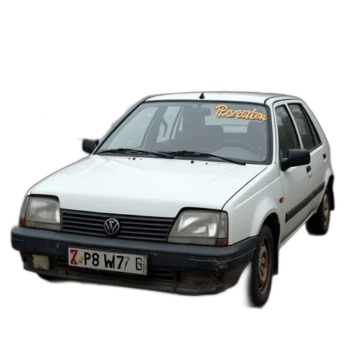 car, animal, weapon, photorealistic, 3d render, damaged, white, crushed transparent PNG cut-out