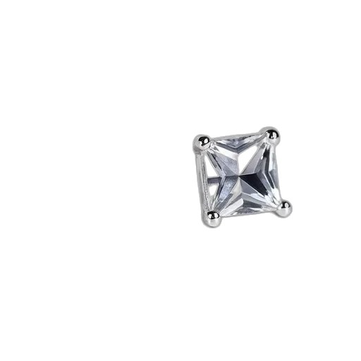 jewelry, crown, umbrella, sterling, 925, princess, cut, stud transparent PNG cut-out