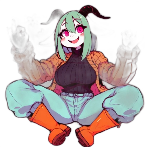 jacket, dragon, creature, robot, pixel art, concept art, anime, cyberpunk transparent PNG cut-out