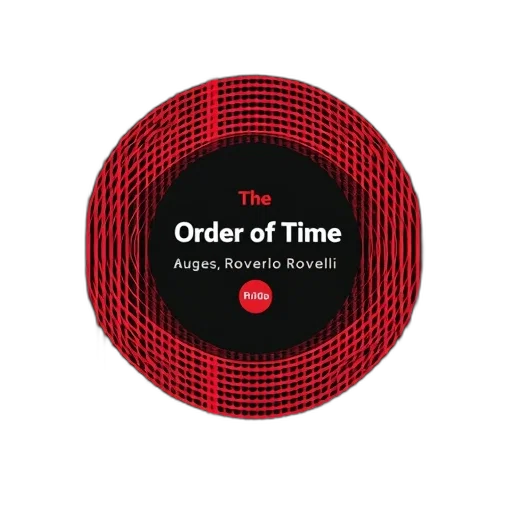 cover, book, order, time, carlo, rovelli, featuring, black transparent PNG cut-out