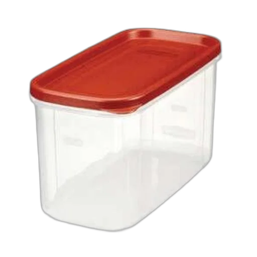 furniture, food, clear, plastic, container, red, lid, suitable transparent PNG cut-out