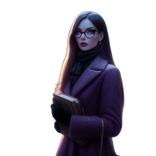 staff, jacket, face, fantasy art, concept art, photorealistic, 3d render, snow transparent PNG cut-out