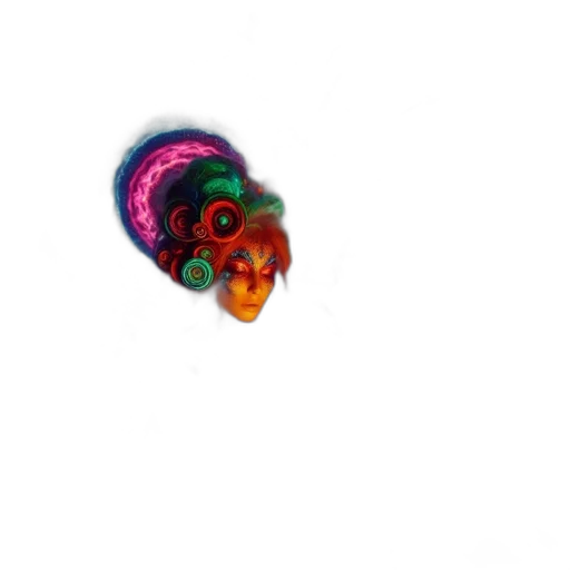 mask, jewelry, hat, face, 3d render, pixel art, photorealistic, concept art transparent PNG cut-out