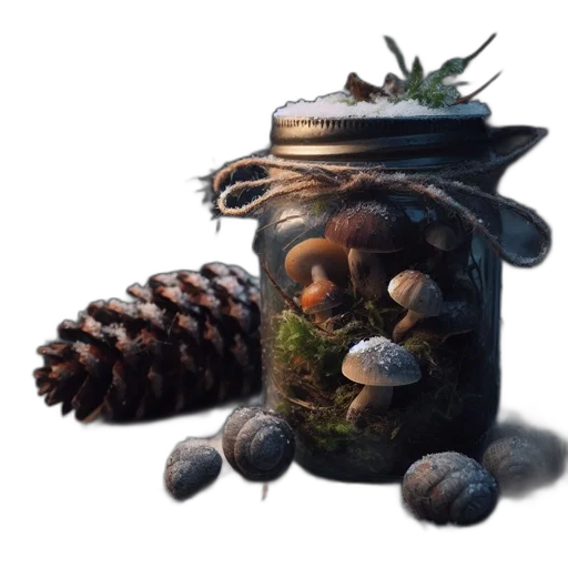 bottle, crown, creature, hat, concept art, 3d render, photorealistic, fantasy art transparent PNG cut-out
