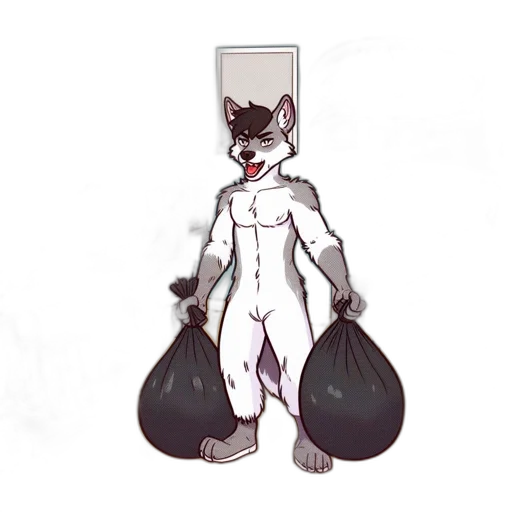 staff, mask, animal, robot, concept art, 3d render, cartoon, pixel art transparent PNG cut-out
