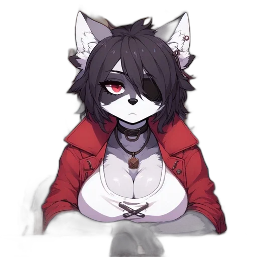 staff, mask, jacket, jewelry, anime, pixel art, concept art, watercolor transparent PNG cut-out