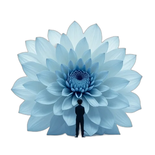flower, umbrella, staff, robot, 3d render, concept art, photorealistic, pixel art transparent PNG cut-out