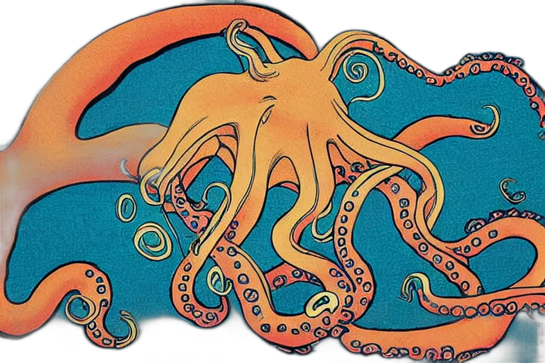 creature, concept art, watercolor, fantasy art transparent PNG cut-out