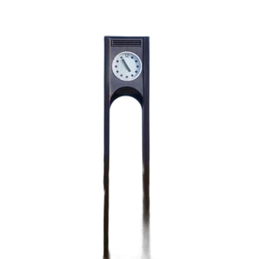 staff, sword, weapon, umbrella, 3d render, photorealistic, tall, clock transparent PNG cut-out