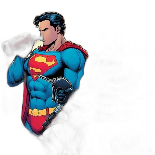 comic book art, concept art, cartoon, photorealistic, superman, batman, stand, together transparent PNG cut-out
