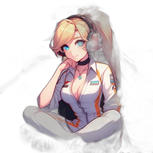 staff, robot, dress, jacket, anime, concept art, pixel art, fantasy art transparent PNG cut-out