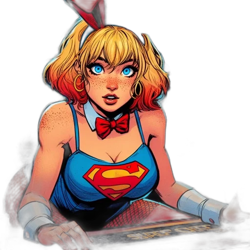 staff, comic book art, concept art, cartoon, pixel art, blonde-haired, blue-eyed, female transparent PNG cut-out