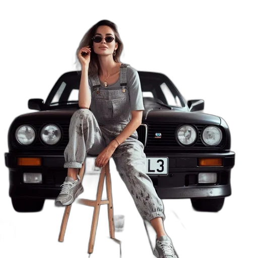 car, jacket, furniture, shoes, photorealistic, concept art, 3d render, oil painting transparent PNG cut-out