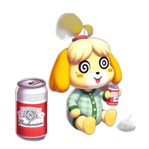 food, bottle, animal, robot, concept art, 3d render, vaporwave, pixel art transparent PNG cut-out