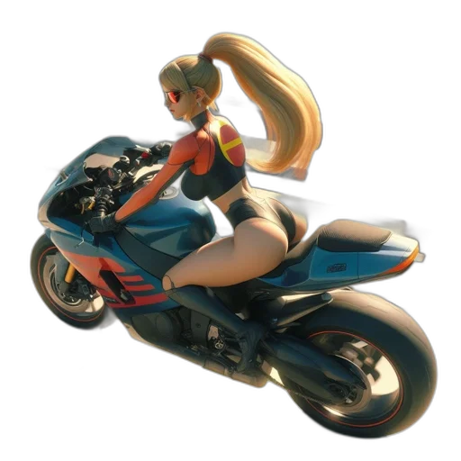 weapon, concept art, 3d render, photorealistic, anime, animated, woman, rides transparent PNG cut-out