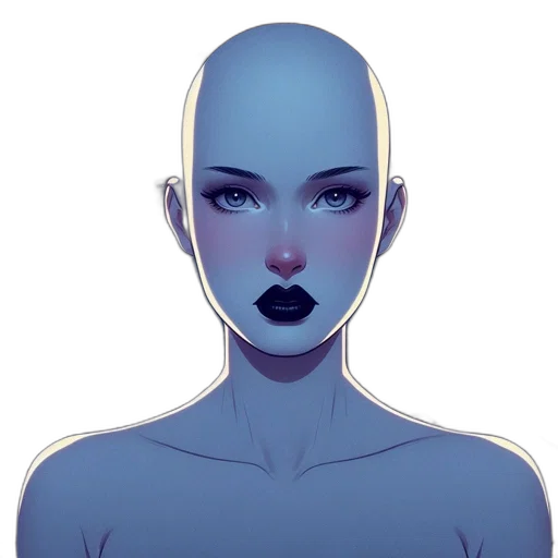 face, mask, jewelry, creature, concept art, fantasy art, comic book art, cartoon transparent PNG cut-out