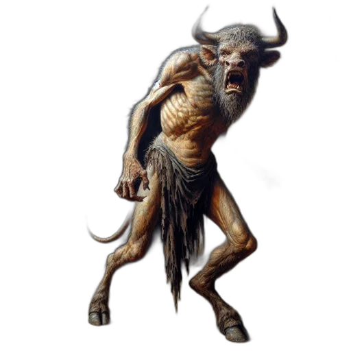 creature, animal, concept art, fantasy art, photorealistic, menacing, beast-like, humanoid transparent PNG cut-out