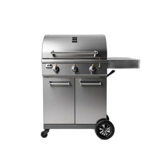 robot, food, 3d render, photorealistic, sleek, modern, stainless, steel transparent PNG cut-out