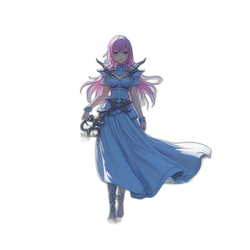 staff, sword, dress, weapon, concept art, fantasy art, 3d render, pixel art transparent PNG cut-out
