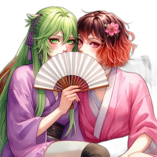 umbrella, mask, weapon, staff, anime, vaporwave, watercolor, pixel art transparent PNG cut-out