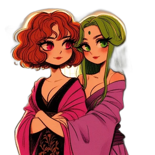 dress, concept art, anime, pixel art, watercolor, fire, green, colorful transparent PNG cut-out