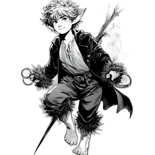 staff, sword, dragon, creature, fantasy art, concept art, comic book art, pencil sketch transparent PNG cut-out