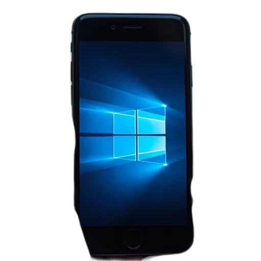 3d render, smartphone, windows, phone transparent PNG cut-out