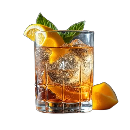 food, crown, bottle, 3d render transparent PNG cut-out