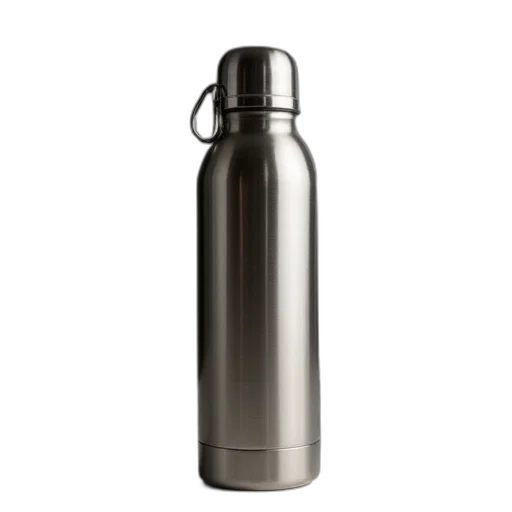 bottle, thermos, thermo, stainless transparent PNG cut-out