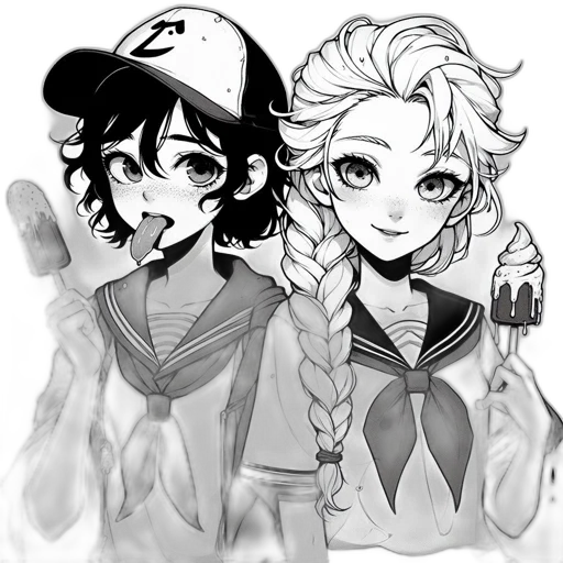 staff, anime, cartoon, concept art, pixel art, monochrome, pastel, dark transparent PNG cut-out