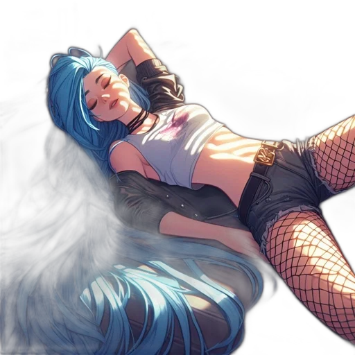 dress, hair, anime, fantasy art, concept art, pixel art, fire, outer space transparent PNG cut-out