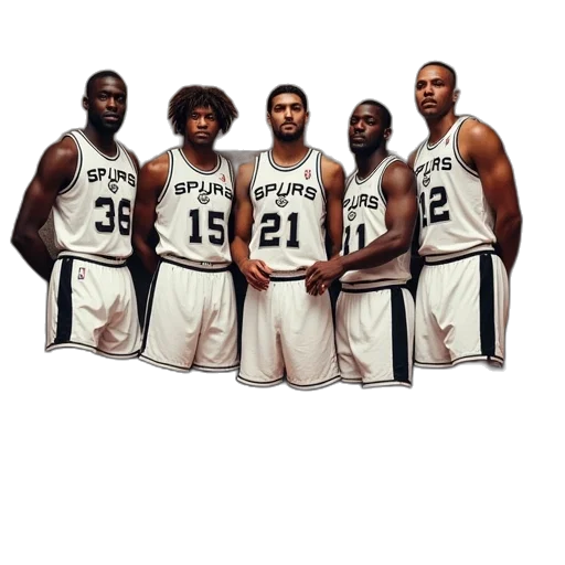 staff, concept art, monochrome, spurs, players, champions, mural, fat transparent PNG cut-out