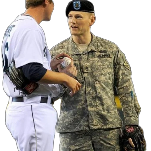 weapon, man, military, uniform, talks, baseball, player transparent PNG cut-out