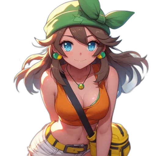 hat, staff, dress, weapon transparent PNG cut-out