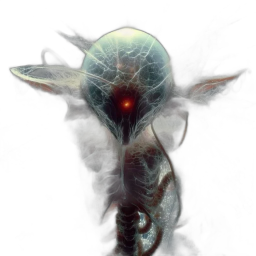 creature, robot, mask, staff, concept art, fantasy art, 3d render, photorealistic transparent PNG cut-out