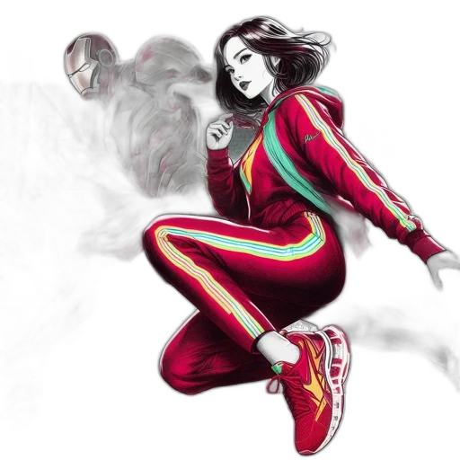 comic book art, concept art, fantasy art, photorealistic, red, two, individuals, robotic transparent PNG cut-out