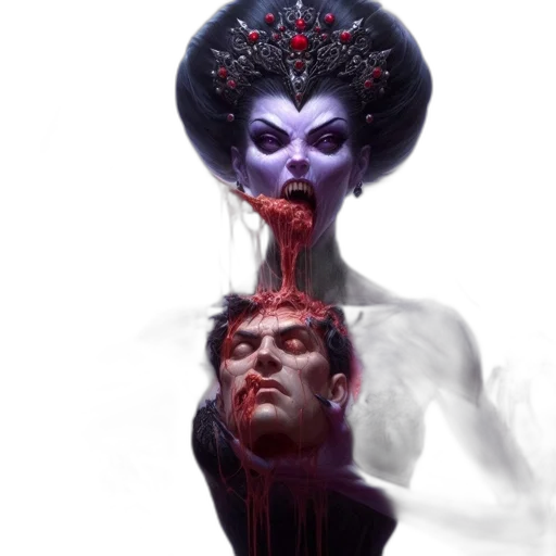 face, mask, crown, staff, concept art, fantasy art, cyberpunk, comic book art transparent PNG cut-out