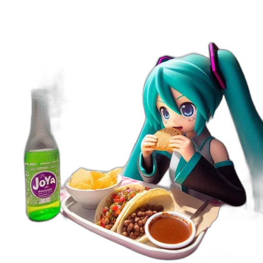 food, robot, animal, bottle, vaporwave, anime, concept art, 3d render transparent PNG cut-out