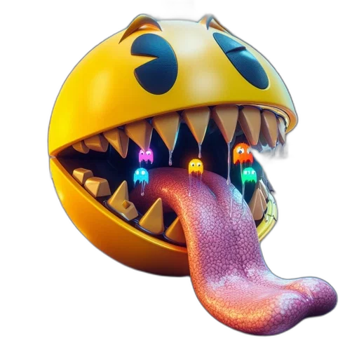 creature, mask, animal, dragon, 3d render, concept art, pixel art, smiling transparent PNG cut-out